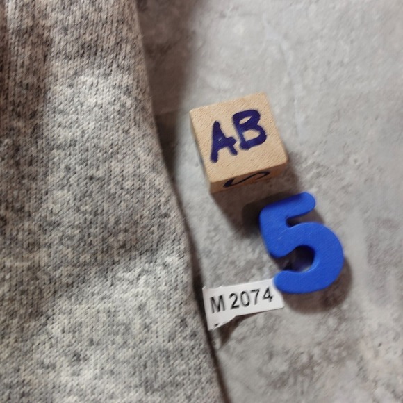 Full Zip Fleece Jacket Mens M Heather Gray J CREW Raglan Sportsmens Outfitter - Picture 16 of 16